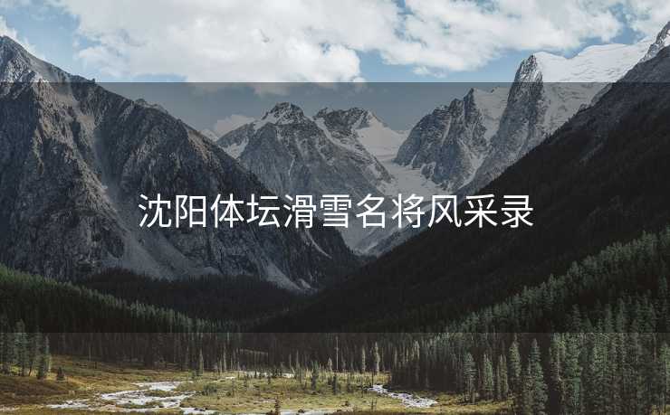沈阳体坛滑雪名将风采录